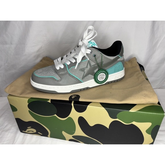 A Bathing Ape BAPE "SK8 Sta #2" Gray 1I70-291-011 Size 6 NEW - Picture 5 of 16